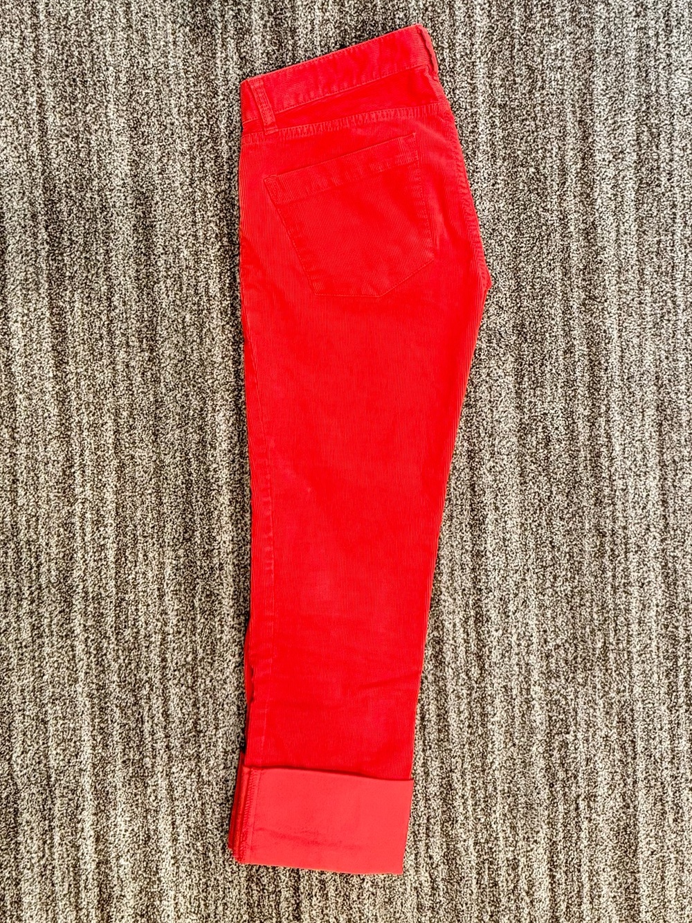 J. Crew Orange Matchstick Cotton Corduroy Jeans  Size 24 Like New